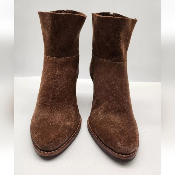 Matisse Soho Women 8.5 M Brown Suede Boots Slouchy Western Boho Bootie Leather - Picture 3 of 16
